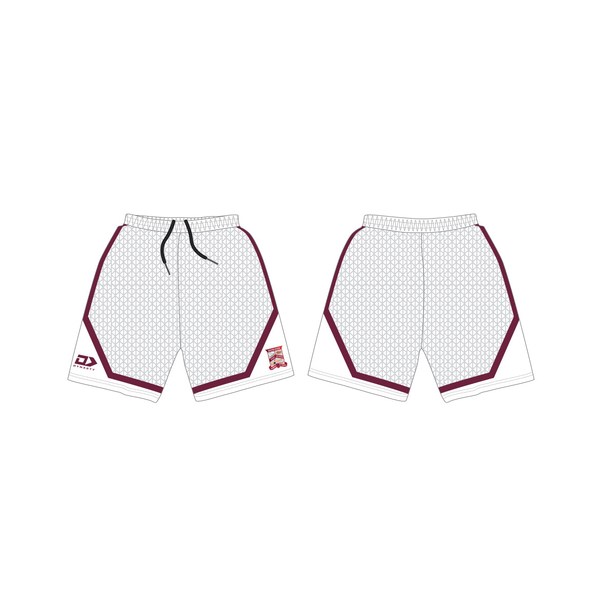 Beenleigh SHS Men's Basketball Shorts (white)
