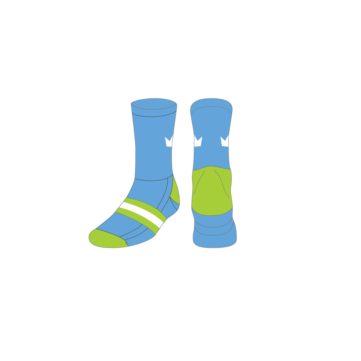 Aotearoa Kingz Crew Socks (blue)