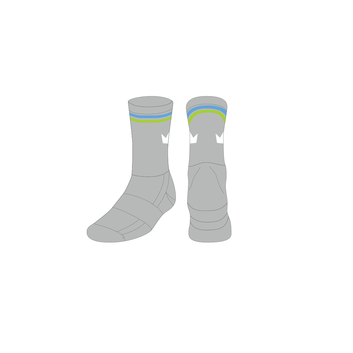 Aotearoa Kingz Crew Socks (Grey)