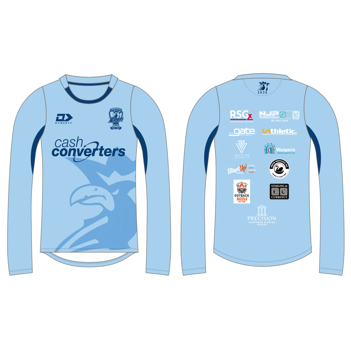 Fremantle Roosters RLC Long Sleeve Training Tee