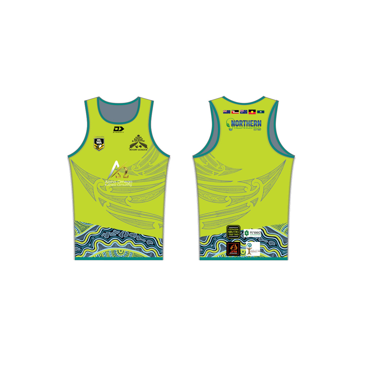 Aotearoa Kingz Reversable Training Singlet