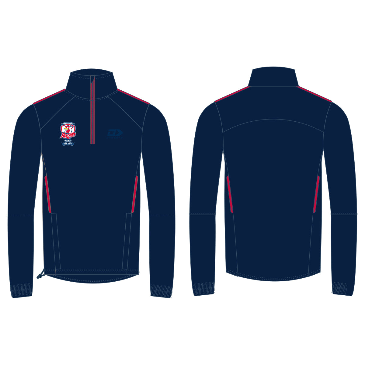 Fremantle Roosters RLC QTR Zip Pullover