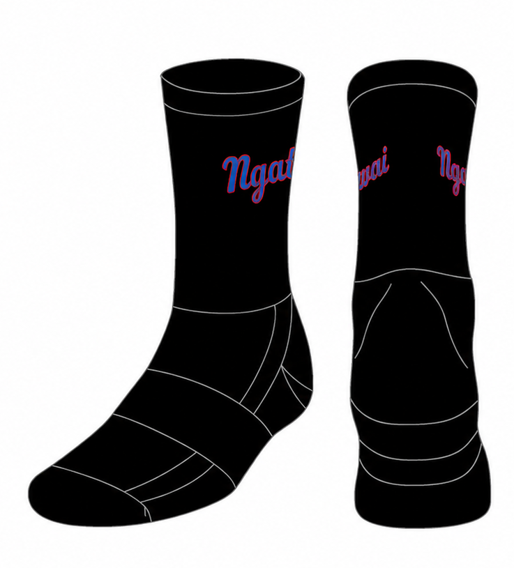 Ngatiwai Ahitereiria Crew Socks (black)