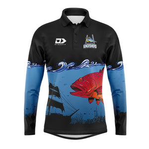 Beaudesert Kingfishers JRL Mens Long Sleeve Polo