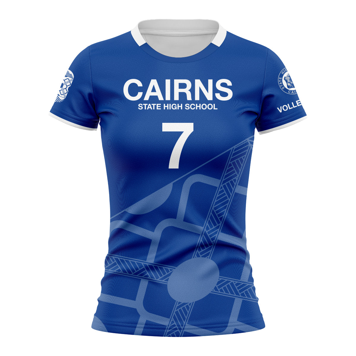Cairns SHS Volleyball Ladies Jersey - Blue