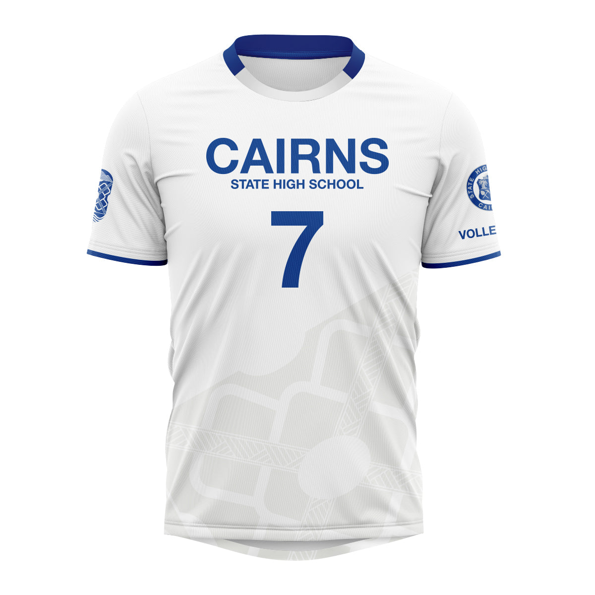 Cairns SHS Volleyball Mens Jersey - White