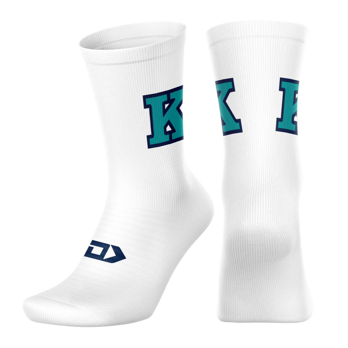 King's Christian College Staff Crew Gripper Socks - White