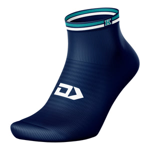 King's Christian College Logan Navy Trainer Sock