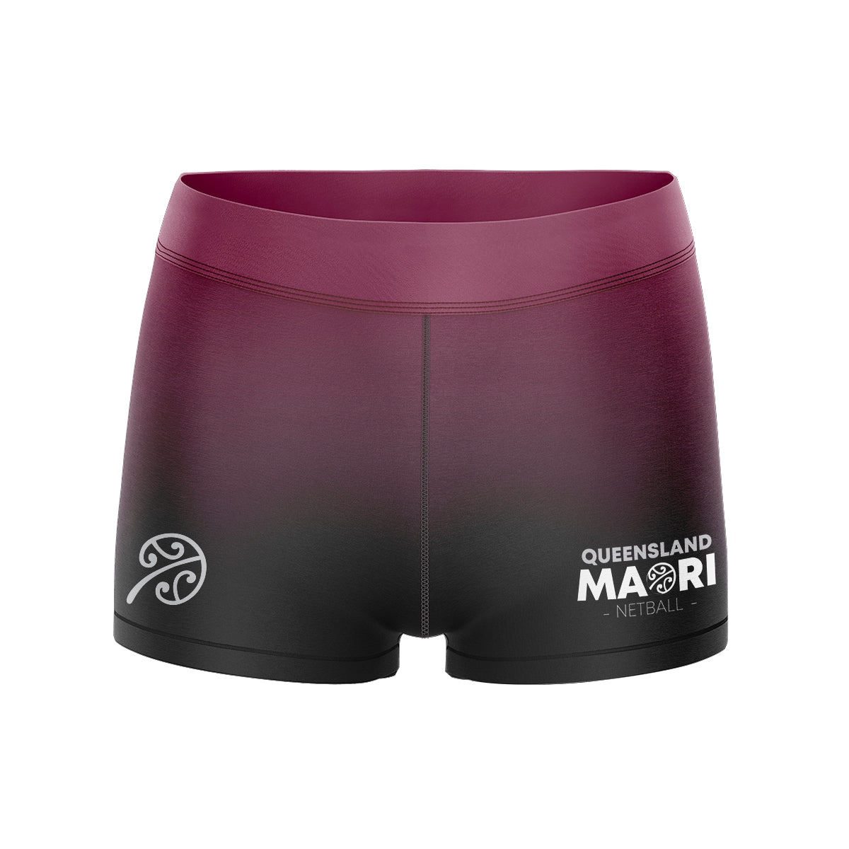 Queensland Maori Netball Club Junior Mid Thigh Shorts
