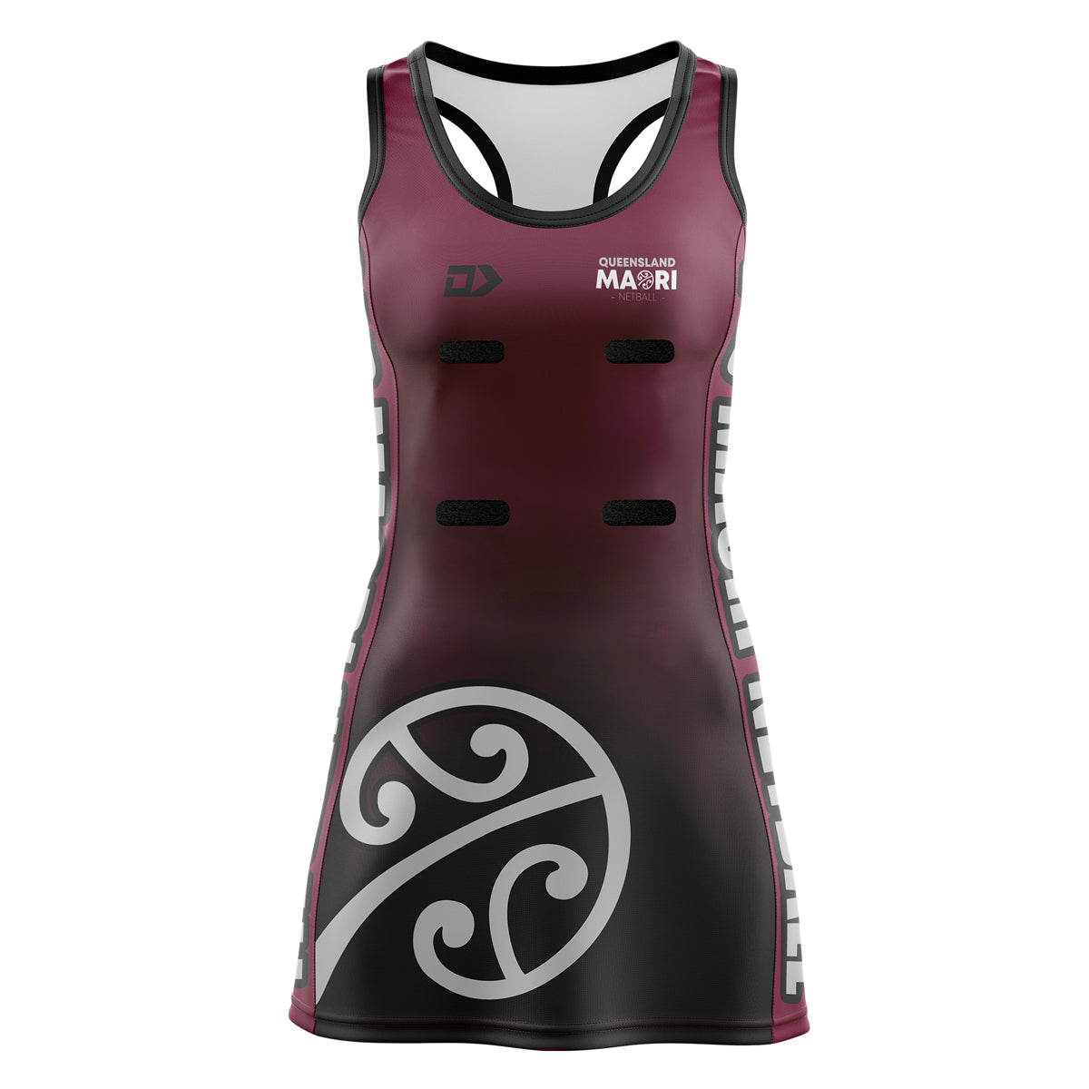 Queensland Maori Netball Club Ladies Netball Dress - Long Length