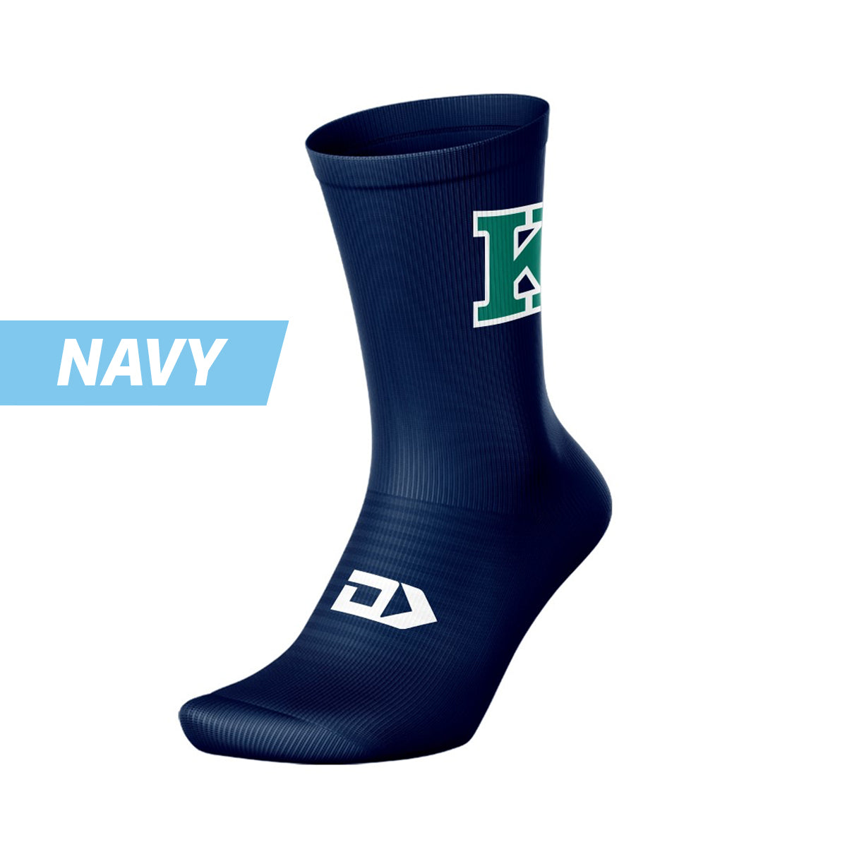 King's Christian College Crew Socks - Navy