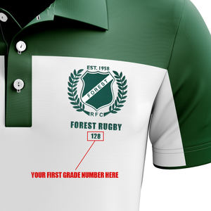 Forest Rugby 1st Grade Numbered Polo Shirt